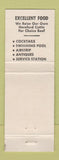 Matchbook Cover - Homestead Inn Restaurant Motel Milan OH WEAR