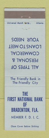 Matchbook Cover - First National Bank Bradenton FL
