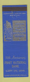 Matchbook Cover - First National Bank Sleepy Eye MN