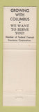 Matchbook Cover - Citizens Bank Trust Columbus NE