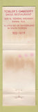 Matchbook Cover - Tobler's Cheesery Dania FL Restaurant Swiss WEAR