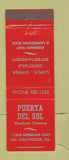 Matchbook Cover - Puerta Del Sol Mexican Restaurant North Hollywood CA