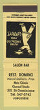 Matchbook Cover - Rest Domino Chinese Jonquiere QC WEAR
