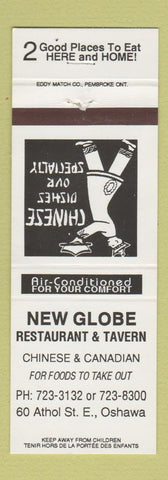 Matchbook Cover - New Globe Chinese Restaurant Oshawa ON