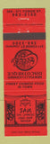 Matchbook Cover - Sam Chinese Restaurant Toronto ON Coolys Disco