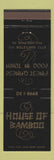 Matchbook Cover - House of Bamboo Chinese Restaurant Philadelphia PA
