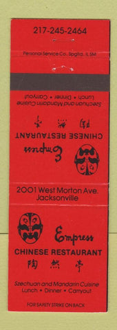 Matchbook Cover - Empress Chinese Restaurant Jacksonville IL