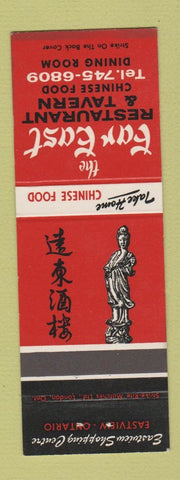 Matchbook Cover - Far East Restaurant Chinese Eastview ON