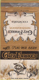 Matchbook Cover - Guy Fawkes Restaurant Fountain Valley CA WEAR 30 Strike