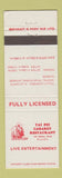 Matchbook Cover - Tai Pei Cabaret Restaurant Dunedin New Zealand