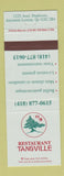 Matchbook Cover - Restaurant Tangville Chinese Restaurant Ancienne Lorette QC