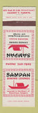 Matchbook Cover - Sampan Chinese Restaurant Calgary AB