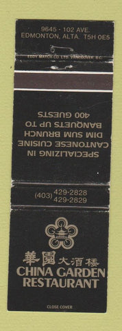 Matchbook Cover - China Gate Chinese Restaurant Edmonton AB WEAR