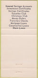 Matchbook Cover - First Federal Savings Loan Brookhaven Chester PA 30 Strike