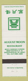 Matchbook Cover - August Moon Chinese Restaurant Indianapolis IN
