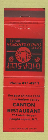 Matchbook Cover - Canton Restaurant Chinese Poughkeepsie NY