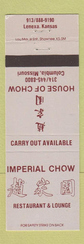 Matchbook Cover - Imperial Chow Chinese Restaurant Columbia MO
