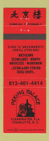Matchbook Cover - Peking Palace Chinese Restaurant Clearwater FL Charlotte NC