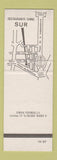 Matchbook Cover - Restaurante Chino Sur Chinese Bilbao Spain SAMPLE