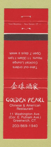 Matchbook Cover - Golden Pearl Chinese Restaurant Greenwich CT