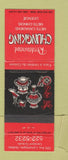 Matchbook Cover - Restaurant Chungking Chinese Quebec QC