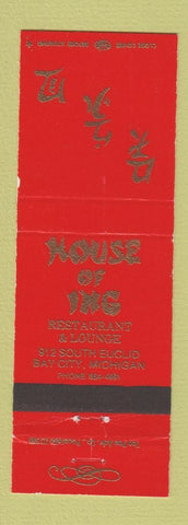 Matchbook Cover - House of Ing Chinese Restaurant Bay City MI
