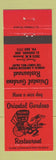Matchbook Cover - Oriental Gardens Chinese Restaurant El Dorado AR RED
