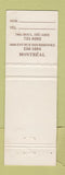 Matchbook Cover - Bill Wong Beni Hana Japanese Restaurant Montreal QC WEAR