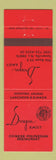 Matchbook Cover - Dragon East Chinese Restaurant Somerville NJ