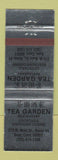 Matchbook Cover - Tea Garden Chinese Restaurant Avon CT