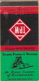 Matchbook Cover - Toledo Peoria Western Railroad WEAR 30 Strike