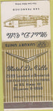 Matchbook Cover - Motel De Ville San Francisco Ca 30 Strike