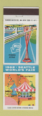Matchbook Cover - 1962 Seattle World's Fair WA Space Needle Gayway