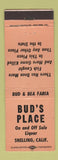 Matchbook Cover - Bud's Place Snelling CA