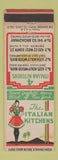 Matchbook Cover - Italian Kitchens Hollywood CA Los Angeles girlie WEAR