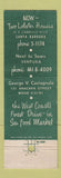 Matchbook Cover - Lobster House Restaurant Ventura Santa Barbara CA