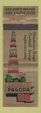 Matchbook Cover - Chinese Pagoda Restaurant San Francisco CA WEAR