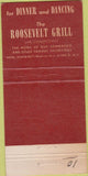Matchbook Cover - Rough Rider Room New York Roosevelt Hotel 30 Strike