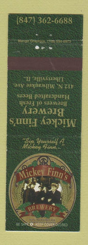Matchbook Cover - Mickey Finn's Brewery Libertyville IL