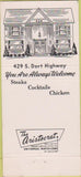 Matchbook Cover - Colony House Flint MI 30 Strike