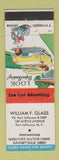 Matchbook Cover - William Glass Mercury Match Dealer Port Jefferson NY