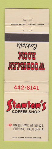 Matchbook Cover - Stanton's Coffee Shop Eureka CA
