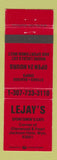 Matchbook Cover - Lejay's Sportsmen's Cafe Jackson Hole WY