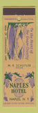 Matchbook Cover - Naples Hotel NY