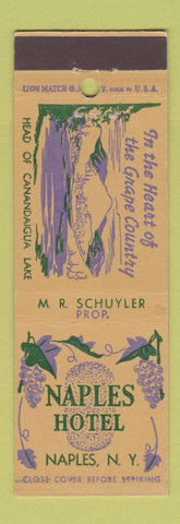 Matchbook Cover - Naples Hotel NY
