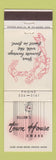 Matchbook Cover - Dillon's Town House Omaha NE