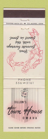 Matchbook Cover - Dillon's Town House Omaha NE
