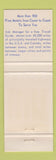 Matchbook Cover - Midlands Lodge Motel Hastings NE Best Western
