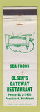 Matchbook Cover - Olsen's Gateway Restaurant Frankfort MI WEAR