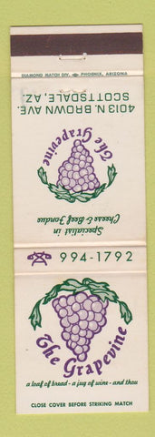 Matchbook Cover - The Grapevine Scottsdale AZ